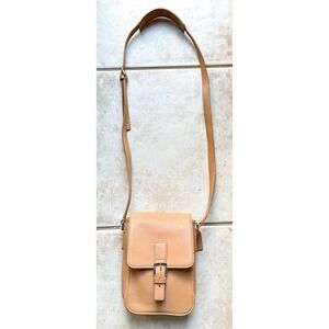Vintage Coach Camera bag 7775 Crossbody Handbag Tan Leather